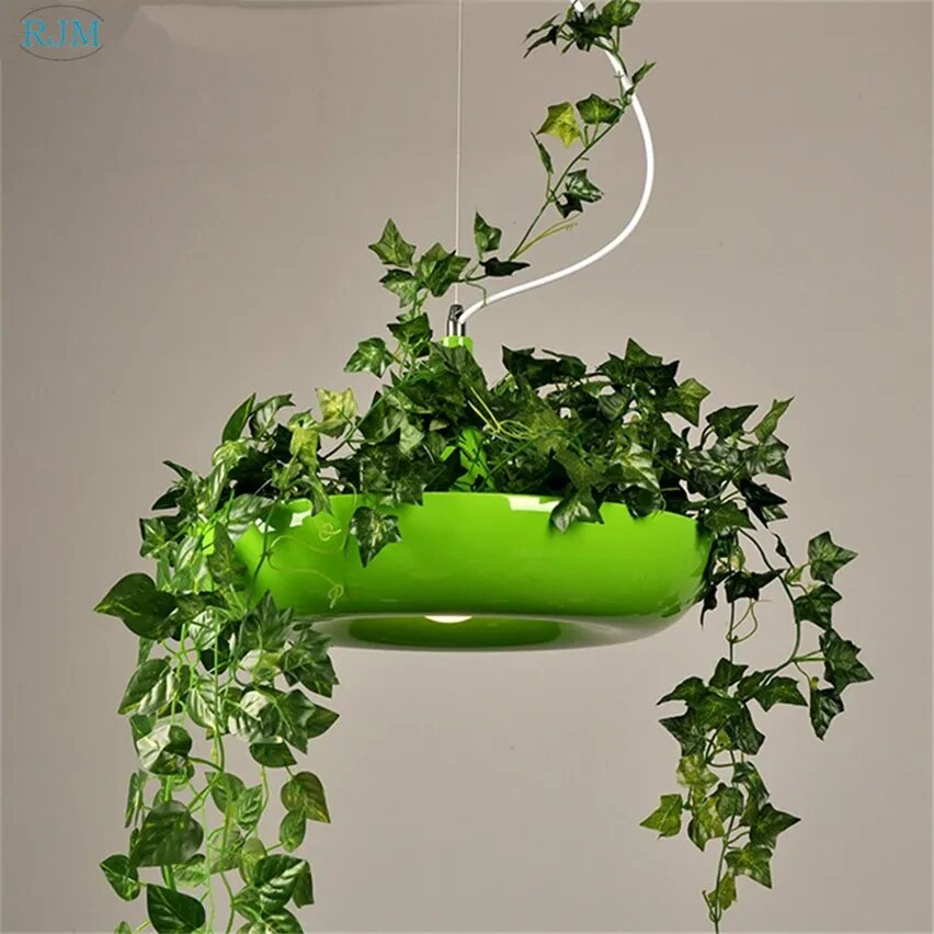 Modern Nordic Creative Pot Plants Pendant Lamps Babylon Garden DIY Pendant Light for Living Room Cafe Home Lighting Decor