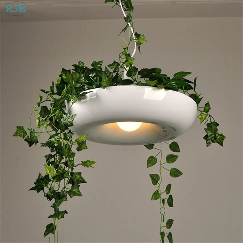 Modern Nordic Creative Pot Plants Pendant Lamps Babylon Garden DIY Pendant Light for Living Room Cafe Home Lighting Decor