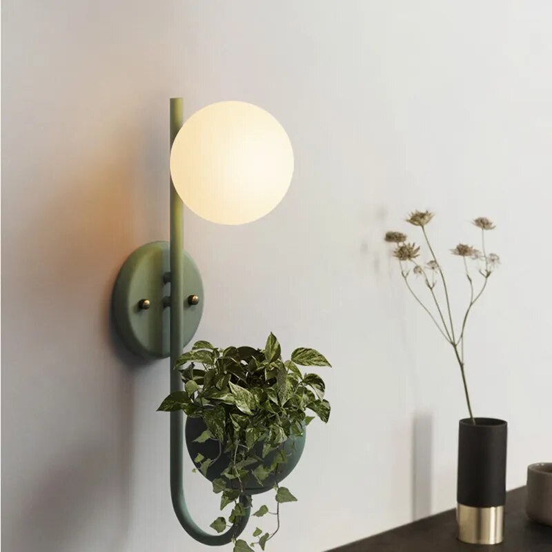 Idun's Verdant Luminary - Nordic Light Fixture: