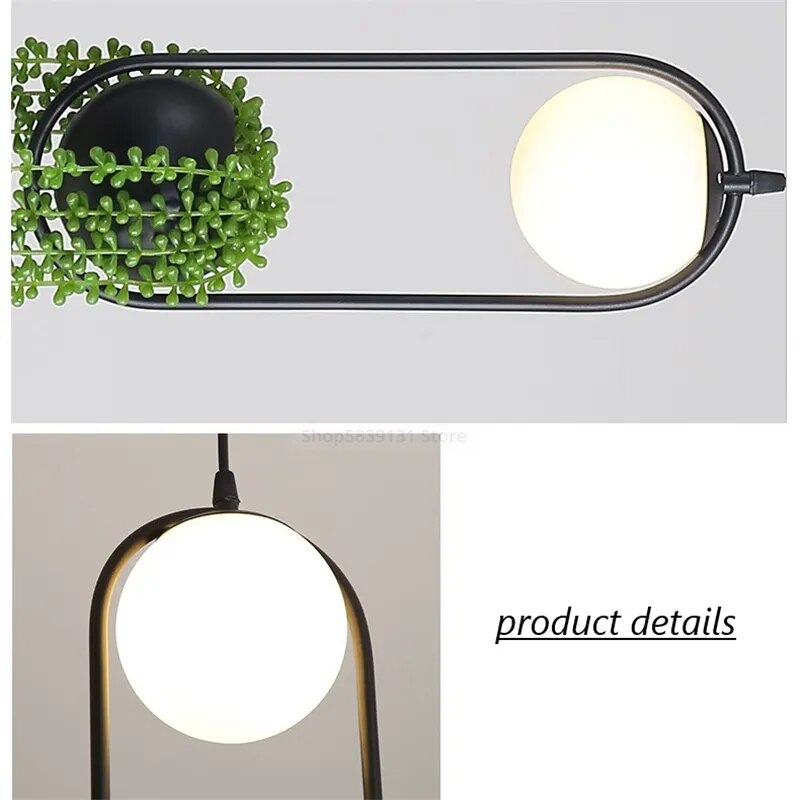 Nordic Modern LED Pendant Lights Plant Hanging Lamps Flower Dining Lamp for Indoor Living Room Bar Home Decor Lighting Fixtures